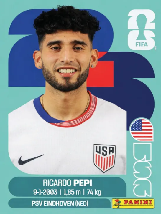 Figurinha USA18 — Estados Unidos