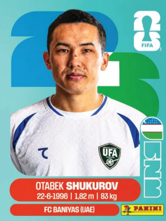 Figurinha UZB11 — Uzbequistão