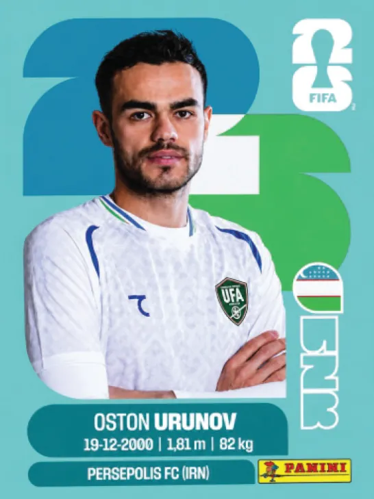 Figurinha UZB17 — Uzbequistão