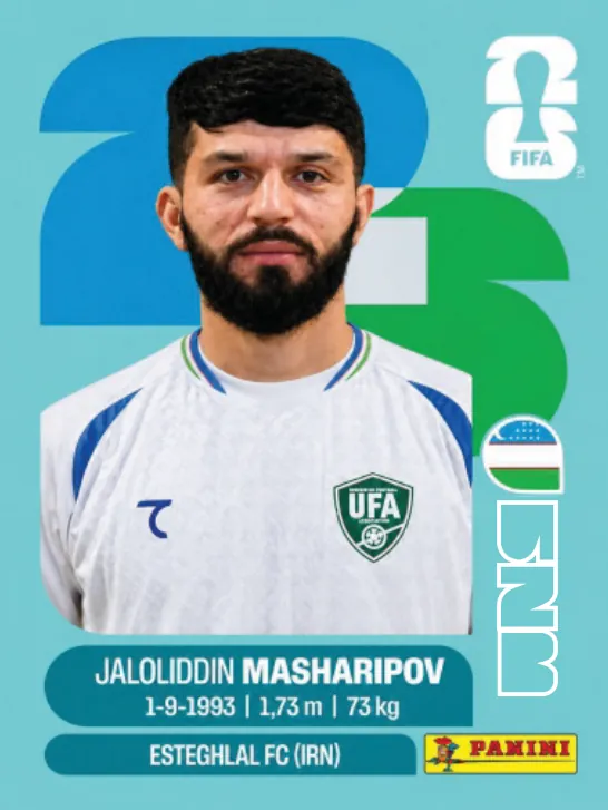 Figurinha UZB18 — Uzbequistão