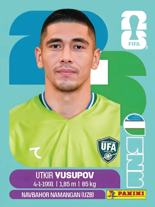 Figurinha UZB2 — Uzbequistão