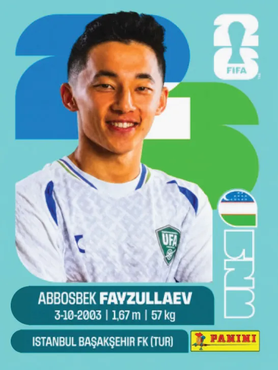 Figurinha UZB20 — Uzbequistão