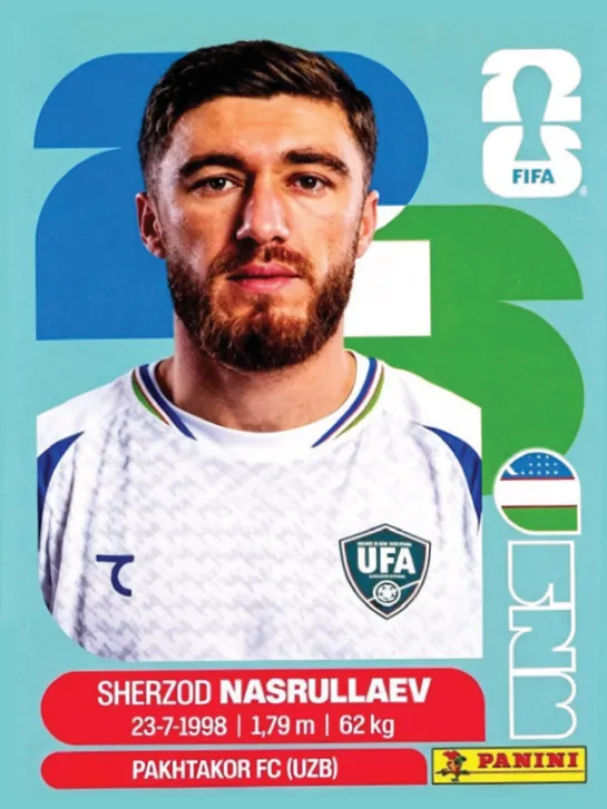 Figurinha UZB4 — Uzbequistão