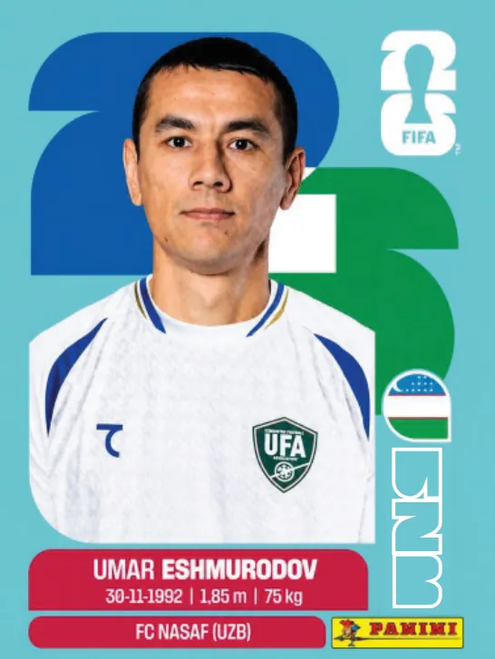 Figurinha UZB5 — Uzbequistão