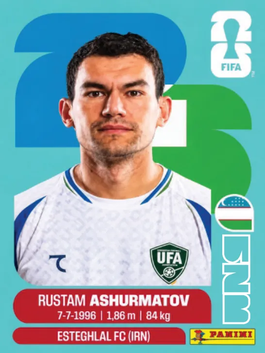Figurinha UZB7 — Uzbequistão