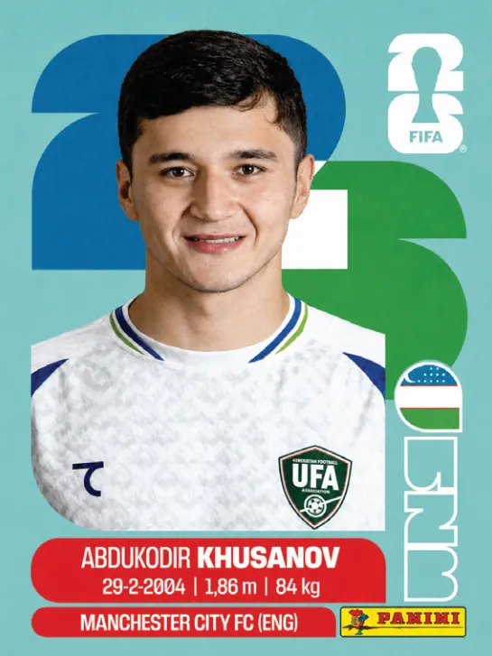 Figurinha UZB9 — Uzbequistão